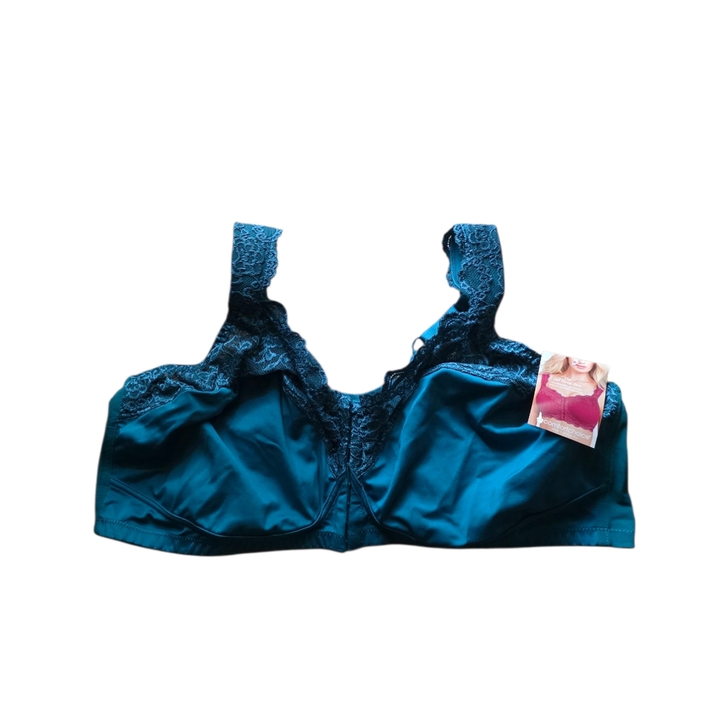 comfort choice the gel strap bra front closure wireless size 54D nwt